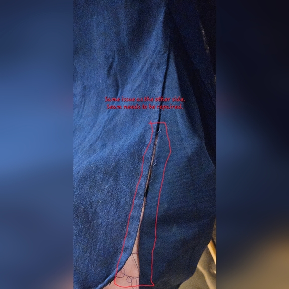 💝1970s Blue and Gold Brocade Caftan Maxi Dress - Picture 13 of 14